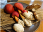 matsutake and boleto mushrooms